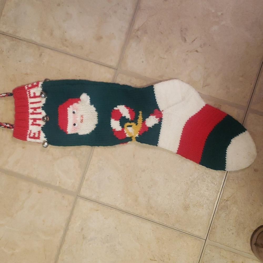 Hand knit Stocking - Picture 2 of 3